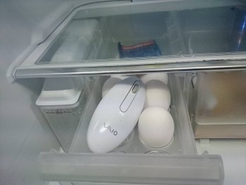 Cenbless　成増フェイシャル＆ネイルサロン　冷蔵庫に行方不明だったマウスを発見！