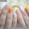 Cenbless　成増フェイシャル＆ネイルサロン　夏のオレンジカラー！バルーンフレンチネイル