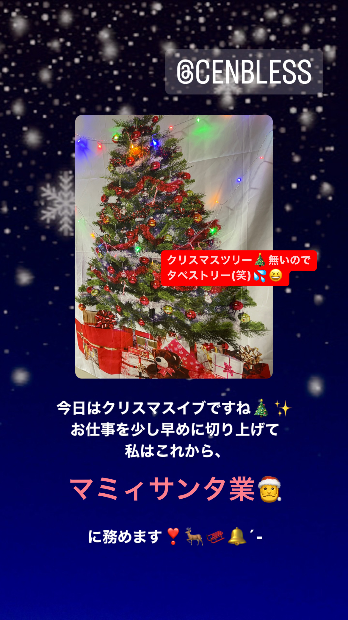 Cenbless　成増フェイシャル＆ネイルサロン　我が家のささやかなクリスマス☆2022