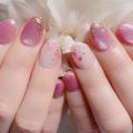 Cenbless　成増フェイシャル＆ネイルサロン　お誕生月を盛り上げる桜色ネイル