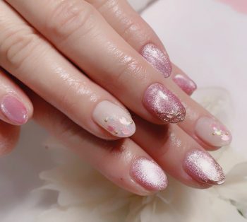 Cenbless　成増フェイシャル＆ネイルサロン　お誕生月を盛り上げる桜色ネイル