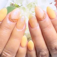 Cenbless　成増フェイシャル＆ネイルサロン　春の気分を明るくUP！オレンジ系上品ネイル