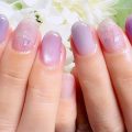 Cenbless　成増フェイシャル＆ネイルサロン　人気の春ネイル定額デザインをパープル系で♪微粒子＆プリズムマグネットネイル