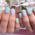 Cenbless　成増フェイシャル＆ネイルサロン　まだまだ大人気の定額ネイルデザインをミントグリーン配色で♪