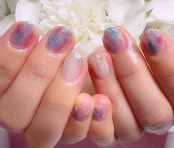 Cenbless　成増フェイシャル＆ネイルサロン　楽しみな家族旅行に♪梅雨時期にもぴったりの紫陽花カラーネイル