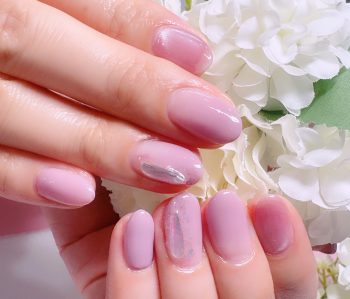Cenbless　成増フェイシャル＆ネイルサロン　上品エレガントなカラグラ＆キャッツアイの梅雨先取りネイル