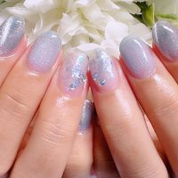 Cenbless　成増フェイシャル＆ネイルサロン　爽やかなカラーとオーロラの煌めき☆梅雨ネイル定額デザインをアレンジ！
