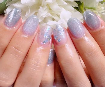Cenbless　成増フェイシャル＆ネイルサロン　爽やかなカラーとオーロラの煌めき☆梅雨ネイル定額デザインをアレンジ！