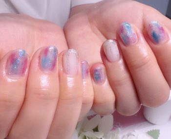 Cenbless　成増フェイシャル＆ネイルサロン　楽しみな家族旅行に♪梅雨時期にもぴったりの紫陽花カラーネイル