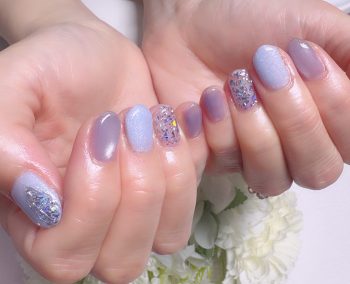 Cenbless　成増フェイシャル＆ネイルサロン　紫陽花カラーで楽しむ梅雨の定額デザインネイル♪