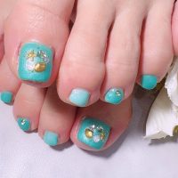 Cenbless　成増フェイシャル＆ネイルサロン　お気に入りのリピートデザイン！夏モチーフで季節先取りフットネイル