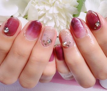Cenbless　成増フェイシャル＆ネイルサロン　梅雨ネイルキャンペーン大人気デザインをエレガントなワインカラーで♪