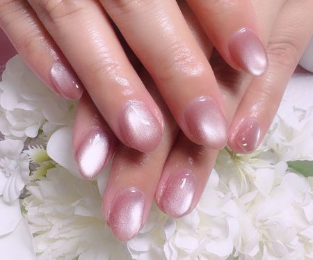 Cenbless　成増フェイシャル＆ネイルサロン　うるちゅるん♪上品ベージュピンク系の新色微粒子マグネットネイル