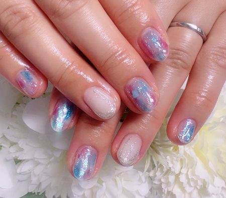 Cenbless　成増フェイシャル＆ネイルサロン　楽しみな家族旅行に♪梅雨時期にもぴったりの紫陽花カラーネイル