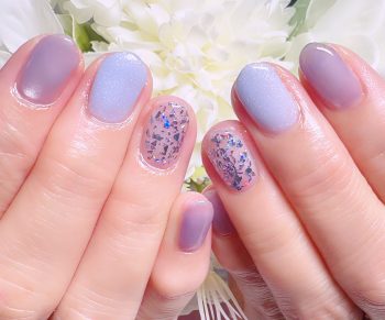 Cenbless　成増フェイシャル＆ネイルサロン　紫陽花カラーで楽しむ梅雨の定額デザインネイル♪