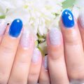 Cenbless　成増フェイシャル＆ネイルサロン　季節感先取りネイル！ブルーシースルー×オーロララメ