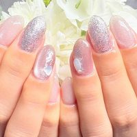 Cenbless　成増フェイシャル＆ネイルサロン　友人の結婚式に♪新作上品キャッツアイ＆シェルネイル