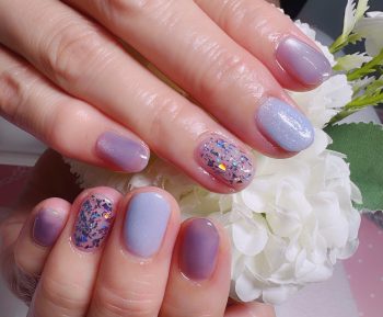 Cenbless　成増フェイシャル＆ネイルサロン　紫陽花カラーで楽しむ梅雨の定額デザインネイル♪
