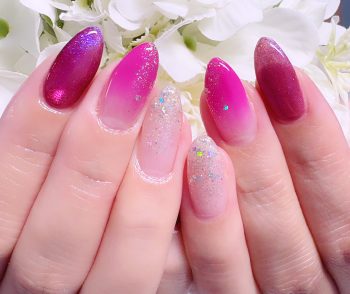 Cenbless　成増フェイシャル＆ネイルサロン　夏のネイル定額キャンペーン新作デザイン！かき氷のようなグラデーション