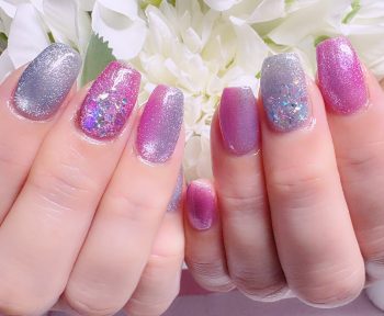 Cenbless　成増フェイシャル＆ネイルサロン　紫陽花のような輝き。マグネットネイルで初夏の指先に彩りを♪