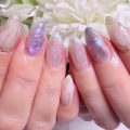 Cenbless　成増フェイシャル＆ネイルサロン　梅雨のパープルカラーをやわらかに楽しめるニュアンスネイル
