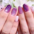 Cenbless　成増フェイシャル＆ネイルサロン　初挑戦のパープル系ネイル！梅雨シーズンも上向き気分でUP！