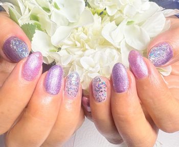 Cenbless　成増フェイシャル＆ネイルサロン　紫陽花のような綺麗なライラックパープルカラー！梅雨ネイル