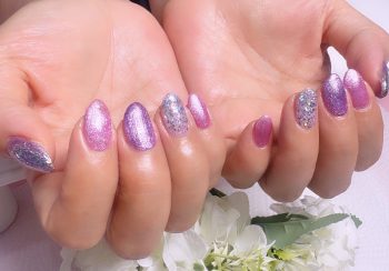 Cenbless　成増フェイシャル＆ネイルサロン　紫陽花のような綺麗なライラックパープルカラー！梅雨ネイル