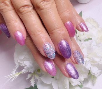 Cenbless　成増フェイシャル＆ネイルサロン　紫陽花のような綺麗なライラックパープルカラー！梅雨ネイル