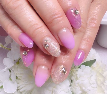 Cenbless　成増フェイシャル＆ネイルサロン　大人気の梅雨の定額ネイルデザイン！ライラック系で優しく華やかなお手元に♪