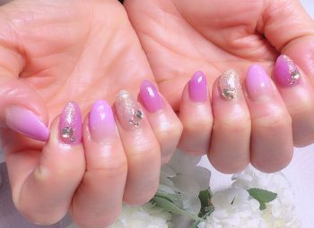 Cenbless　成増フェイシャル＆ネイルサロン　大人気の梅雨の定額ネイルデザイン！ライラック系で優しく華やかなお手元に♪