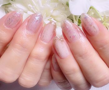 Cenbless　成増フェイシャル＆ネイルサロン　モヤモヤ気分も穏やかに＆キラキラに！涼しい煌めき☆クリア系オーロラネイル