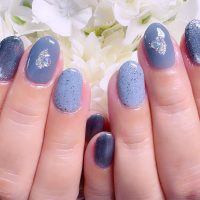 Cenbless　成増フェイシャル＆ネイルサロン　梅雨ネイル定額デザインを大好きなブルー系にカラーチェンジ！
