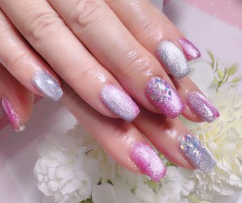 Cenbless　成増フェイシャル＆ネイルサロン　紫陽花のような輝き。マグネットネイルで初夏の指先に彩りを♪