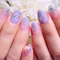 Cenbless　成増フェイシャル＆ネイルサロン　毎年恒例の紫陽花風ホログラムネイル♪