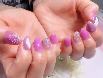 成増徒歩3分のフェイシャルエステ・ネイルサロン ビューティスタジオCenbless（センブレス）　お気に入りのライラックをもう一度。輝き増し増しのご褒美ネイル