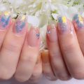 Cenbless　成増フェイシャル＆ネイルサロン　夏の煌めきを先取り！オーロラフレークのキラキラネイル
