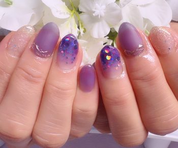 Cenbless　成増フェイシャル＆ネイルサロン　大人気晩夏ネイルデザイン！上品パープルで指先に高級感