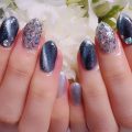 Cenbless　成増フェイシャル＆ネイルサロン　晩夏キャンペーン新作♪スモーキーブルーの大人マグネットネイル