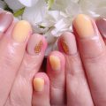 Cenbless　成増フェイシャル＆ネイルサロン　直感で即決！くすみイエロー×ベージュピンクの晩夏ネイル