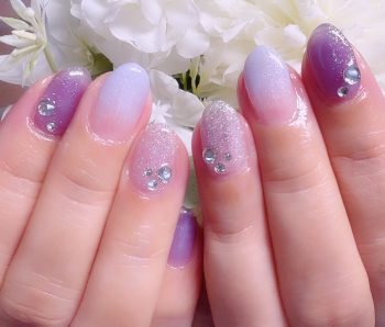 Cenbless　成増フェイシャル＆ネイルサロン　夏に涼やかなラベンダーブルーネイル