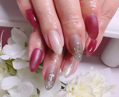 Cenbless　成増フェイシャル＆ネイルサロン　シンプルだけど存在感◎ スモーキーカラーの大人ネイル