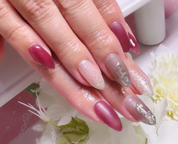 Cenbless　成増フェイシャル＆ネイルサロン　シンプルだけど存在感◎ スモーキーカラーの大人ネイル