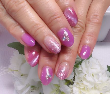 成増徒歩3分女性限定サロン｜フェイシャル・プラズマ・ネイル ビューティスタジオCenbless（センブレス）　秋色ライラックピンクに惹かれて 大人可愛いパープル系ネイル