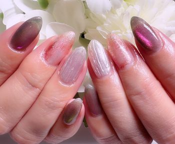 成増徒歩3分のフェイシャルエステ・ネイルサロン ビューティスタジオCenbless(センブレス) ブルべさんに似合う秋のアンティークネイル ボルドー×ニュアンスアートで大人の気品