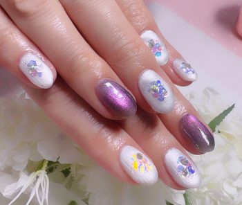 Cenbless 成増フェイシャル&ネイルサロン 角度で変わる輝きが魅力!秋色プリズムが映えるハロウィン先取りネイル