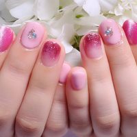 成増徒歩3分女性限定サロン｜フェイシャル・プラズマ・ネイル ビューティスタジオCenbless（センブレス）　秋色ピンクで上品に ワイン系ラメ×キャッツアイの大人可愛いネイル