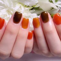 成増徒歩3分女性限定サロン｜フェイシャル・プラズマ・ネイル ビューティスタジオCenbless（センブレス）秋色を楽しむシースルーワンカラーネイル