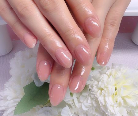 Cenbless　成増フェイシャル＆ネイルサロン　控えめローズオークルでしっとり美爪 艶感あふれるシアーワンカラー