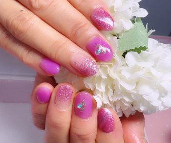 成増徒歩3分女性限定サロン｜フェイシャル・プラズマ・ネイル ビューティスタジオCenbless（センブレス）　秋色ライラックピンクに惹かれて 大人可愛いパープル系ネイル